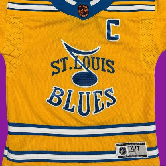 St. Louis Blues Kids Shirt - Yellow and Blue - Picture 4 of 5